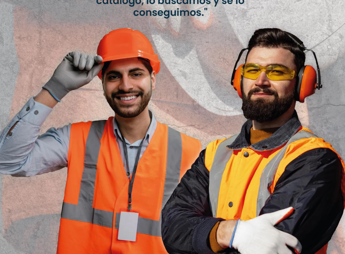 Trabajadores con elementos de protección personal
